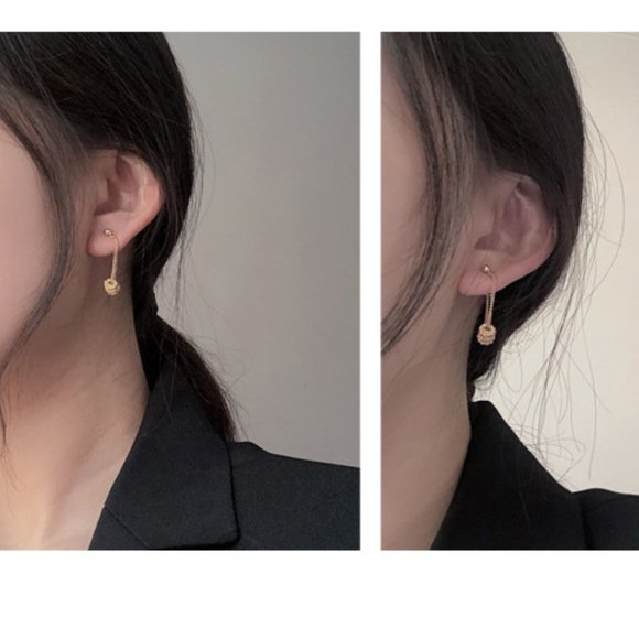 💙💕💕Last one Minimalist Circles Earrings - Picture 6 of 11